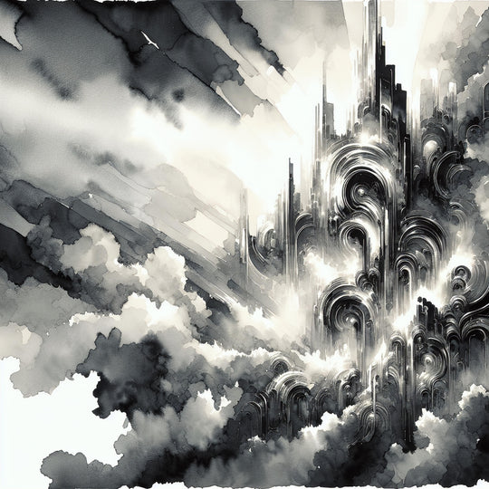 black and white metal wall art