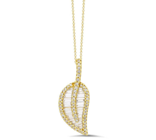 18K Gold Herz Halskette
