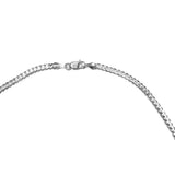 14K White Gold Curb Chain