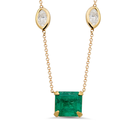 Flache Gold-Curb-Kette