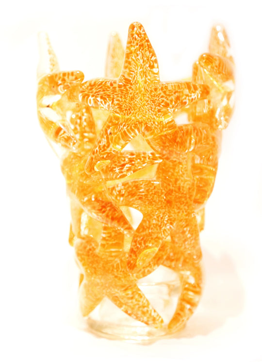 Gelbe Seestern Cluster Vase