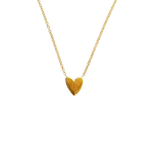 18K Gold Herz Halskette