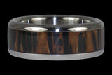 Palm Wood Titanium Ring
