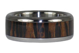 Palm Wood Titanium Ring