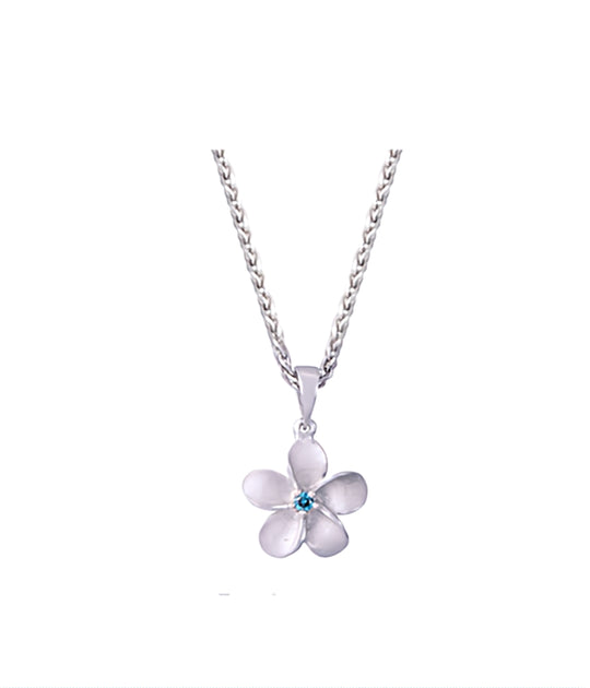 11mm 14K Gold Plumeria Dia mit Diamond