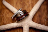 Koa Wood Titanium Ring