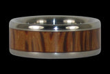 Palm Wood Titanium Ring