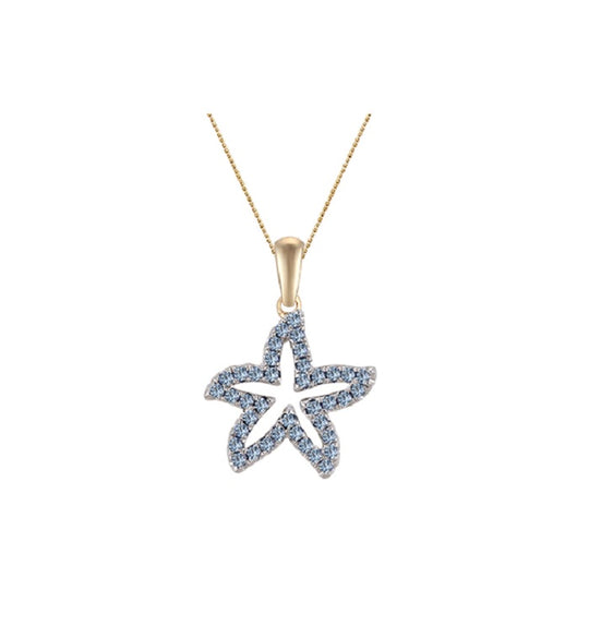 11mm 14K White Gold Plumeria Slide Anhänger