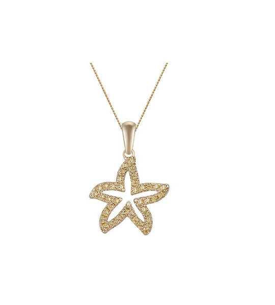 11mm 14K White Gold Plumeria Slide Anhänger