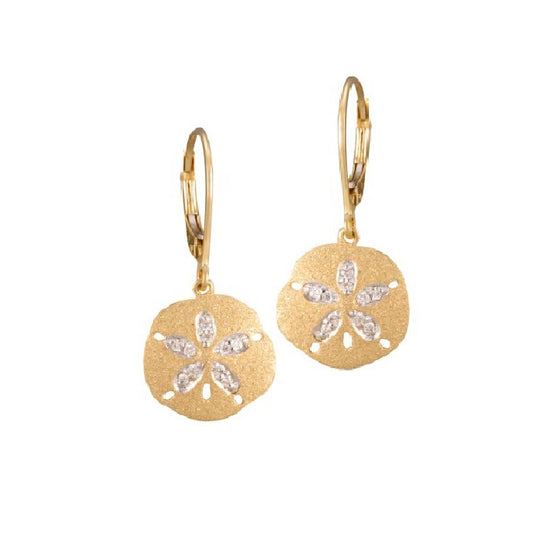 14K Gelbgold Hibiskus Ohrringe