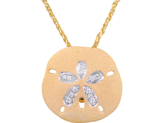 25mm 14k Sand Dollar Anhänger
