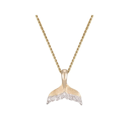 11mm 14K Gold Plumeria Dia mit Diamond